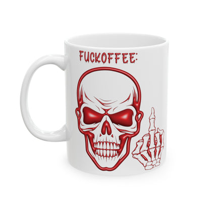 Funny "Fuckoffee" Coffee Mug - Sarcastic Gift, Offensive Mug, Humorous Drinkware, Gag Gift for Friends