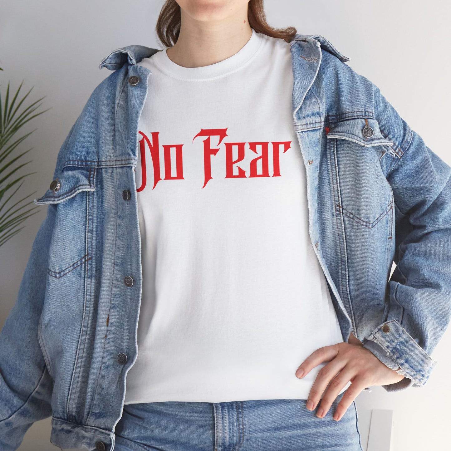 No Fear T-Shirt | Faith Over Fear | 2 Timothy 1:7 Christian Shirt | Inspirational Bible Verse Tee