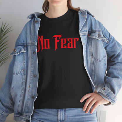 No Fear T-Shirt | Faith Over Fear | 2 Timothy 1:7 Christian Shirt | Inspirational Bible Verse Tee