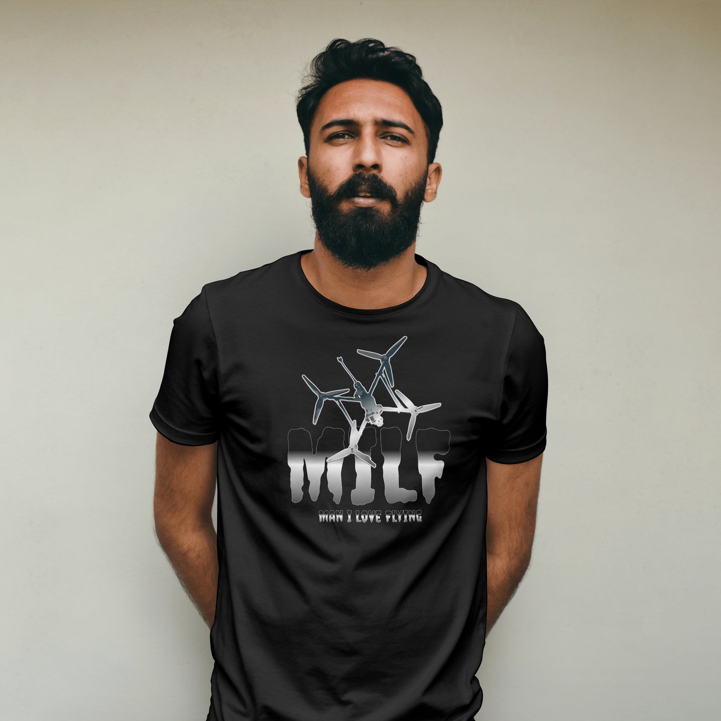 MILF T-Shirt - Man I Love Flying | Funny Drone Enthusiast Shirt | Gift for Drone Pilots | Drone Lover Apparel | UAV Operator Tee | FPV Drone Racing