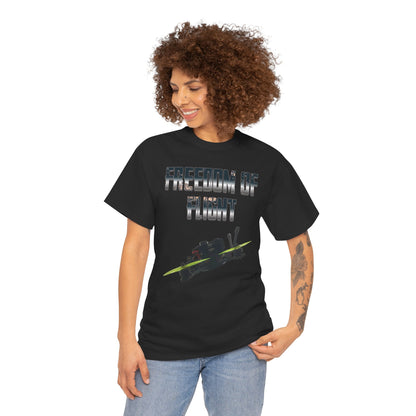 Freedom of Flight FPV Drone T-Shirt | Unique Quadcopter Racing, Freestyle and long-range Drone Tee.