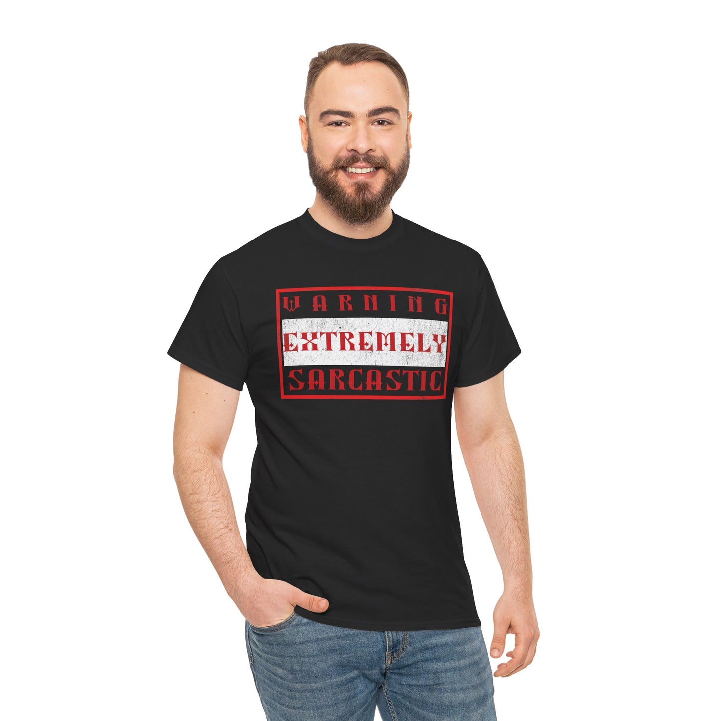 Warning: Extremely Sarcastic Person Shirt - Funny Sarcasm Tee - Unisex Graphic T-Shirt