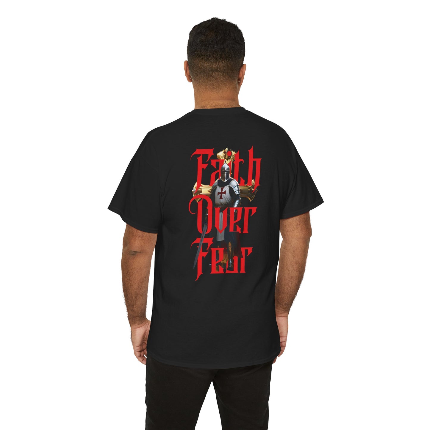 No Fear T-Shirt | Faith Over Fear | 2 Timothy 1:7 Christian Shirt | Inspirational Bible Verse Tee