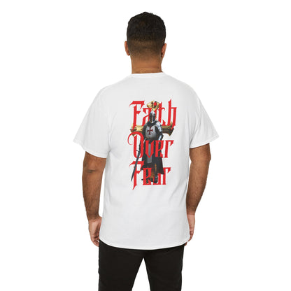 No Fear T-Shirt | Faith Over Fear | 2 Timothy 1:7 Christian Shirt | Inspirational Bible Verse Tee