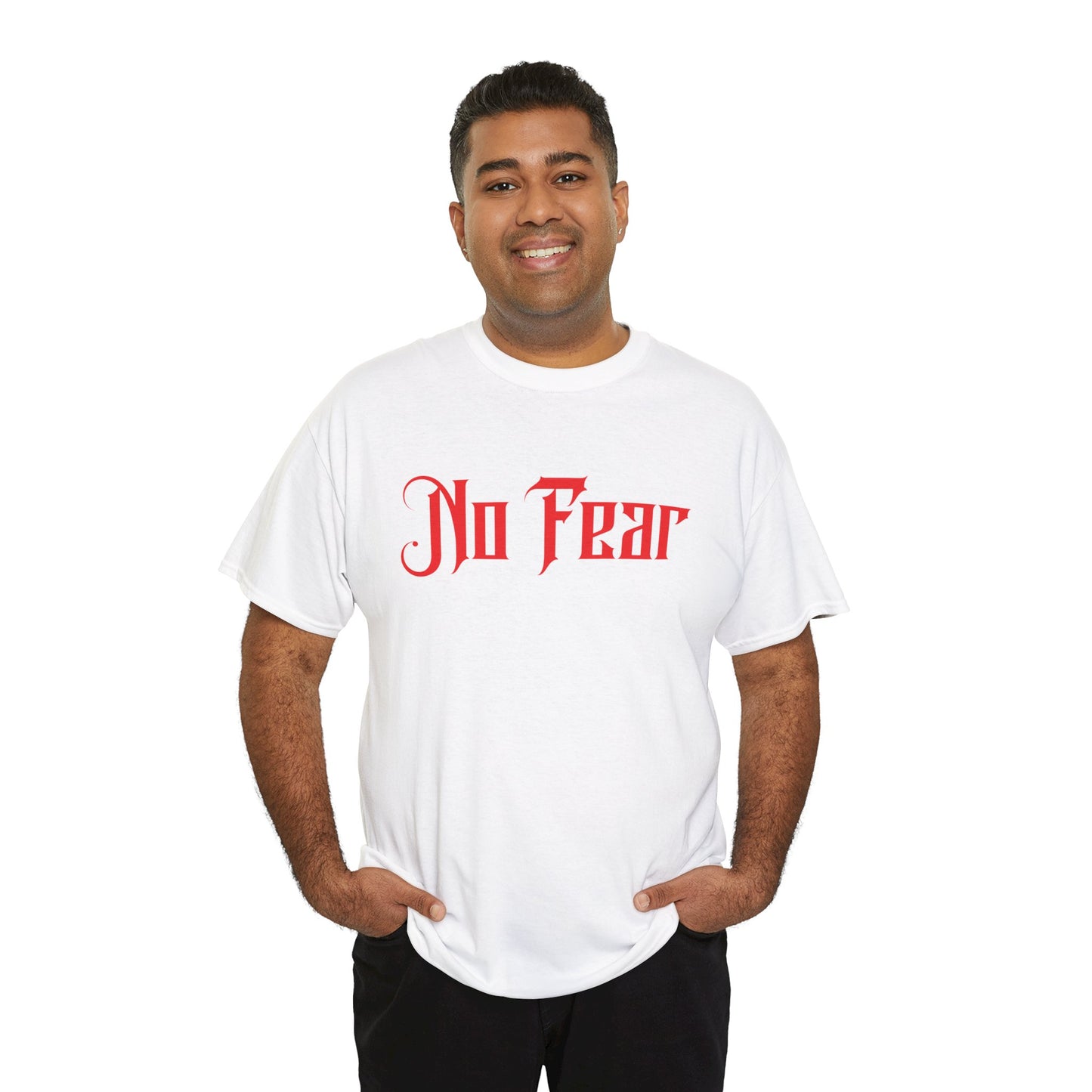 No Fear T-Shirt | Faith Over Fear | 2 Timothy 1:7 Christian Shirt | Inspirational Bible Verse Tee