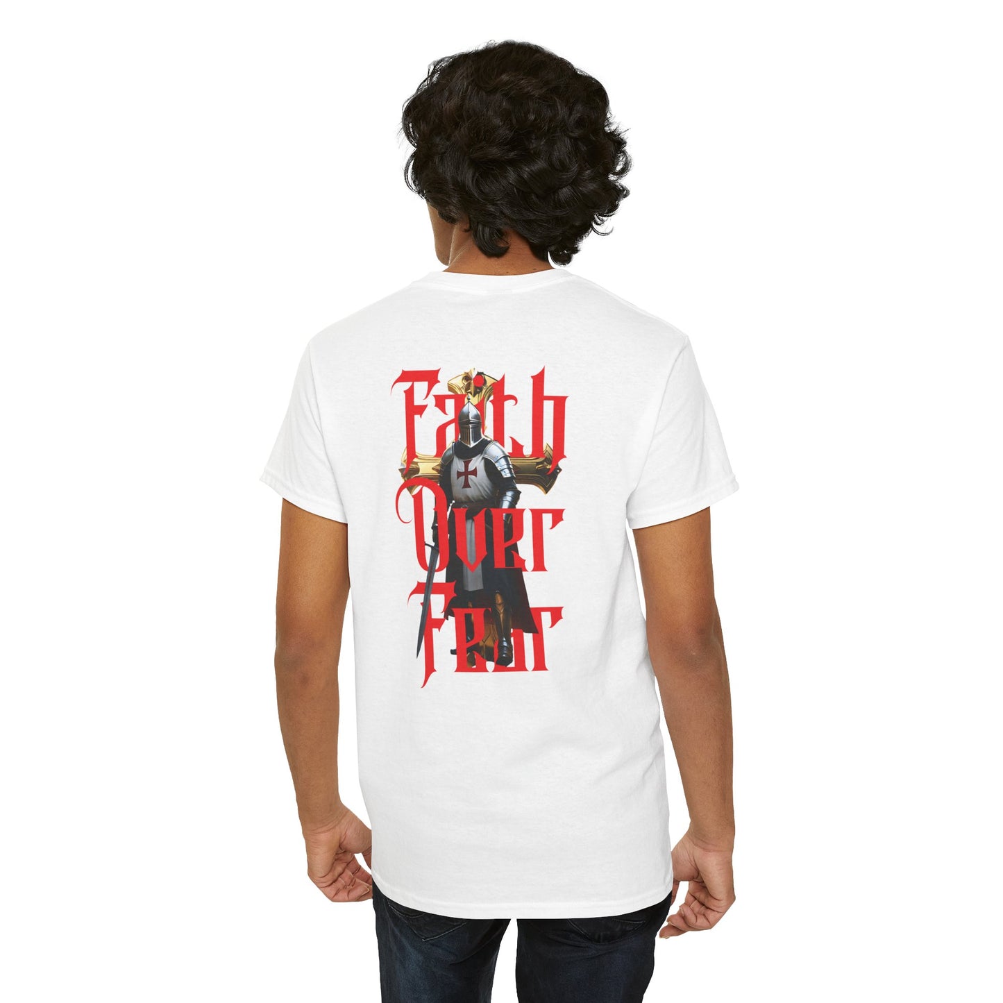 No Fear T-Shirt | Faith Over Fear | 2 Timothy 1:7 Christian Shirt | Inspirational Bible Verse Tee