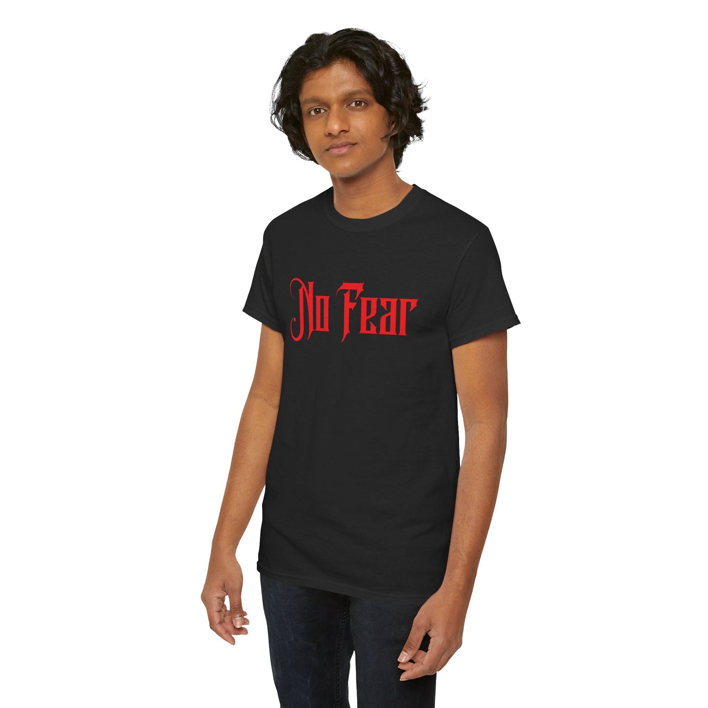 No Fear T-Shirt | Faith Over Fear | 2 Timothy 1:7 Christian Shirt | Inspirational Bible Verse Tee