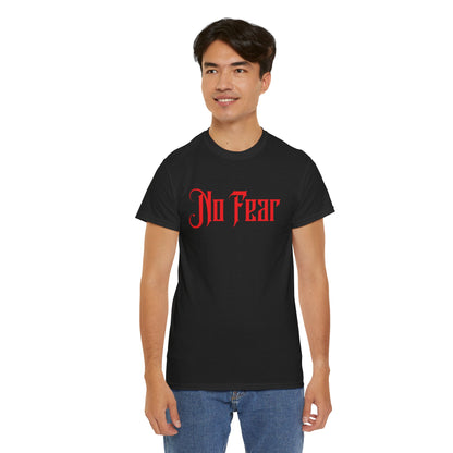 No Fear T-Shirt | Faith Over Fear | 2 Timothy 1:7 Christian Shirt | Inspirational Bible Verse Tee