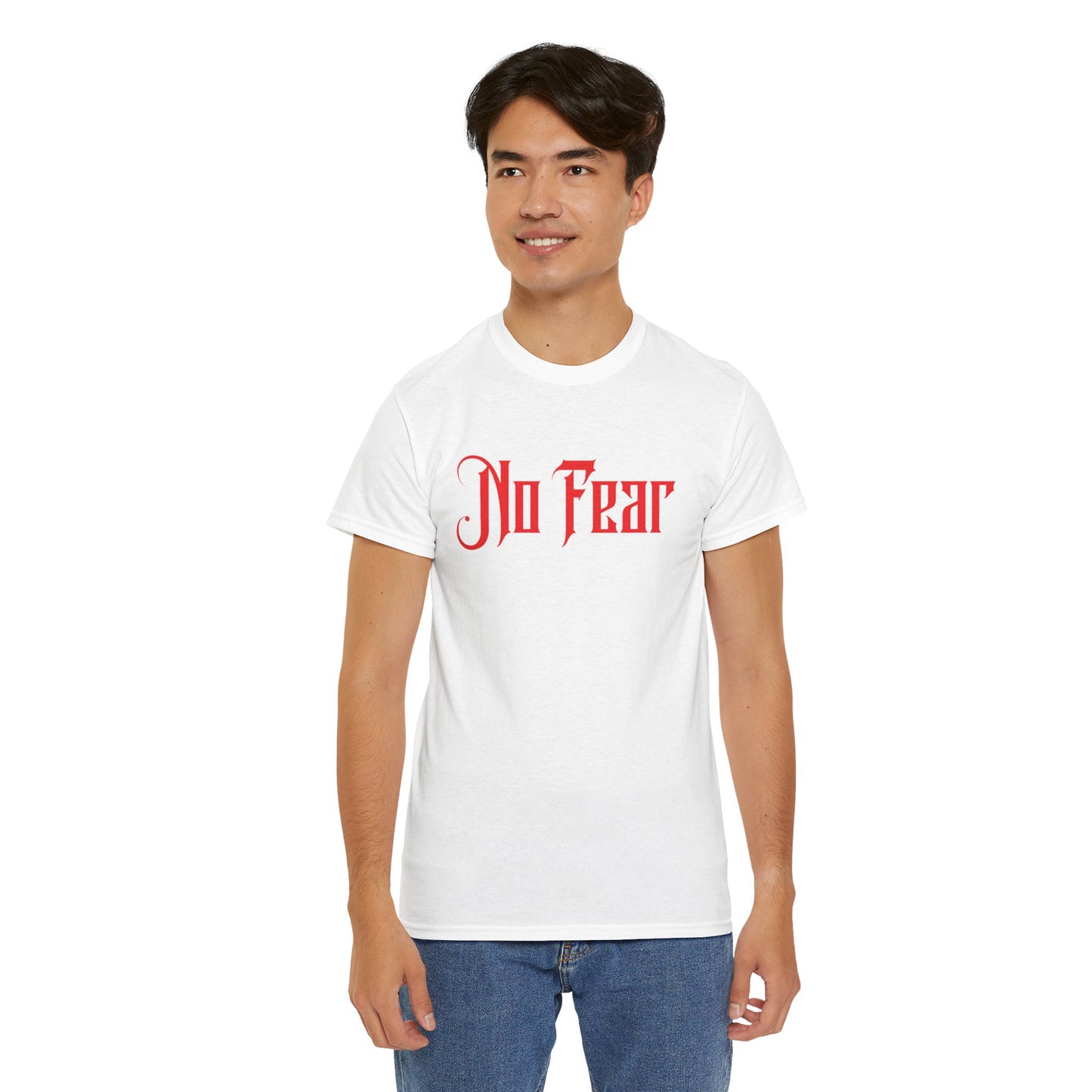 No Fear T-Shirt | Faith Over Fear | 2 Timothy 1:7 Christian Shirt | Inspirational Bible Verse Tee