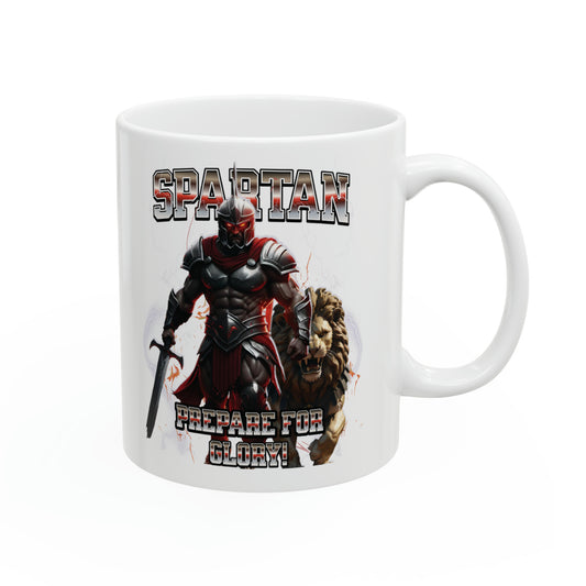 Conquer Your Mornings with our 11oz Spartan Coffee Mug - Fuel Your Day and Prepare for Glory!