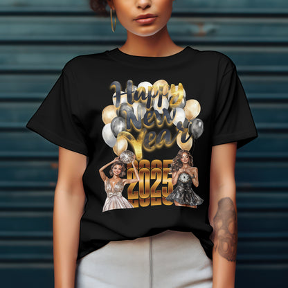 New Year’s T-Shirt for Women | Trendy 2024 Celebration Tee | Comfortable Women’s NYE Shirt | Casual Holiday Outfit