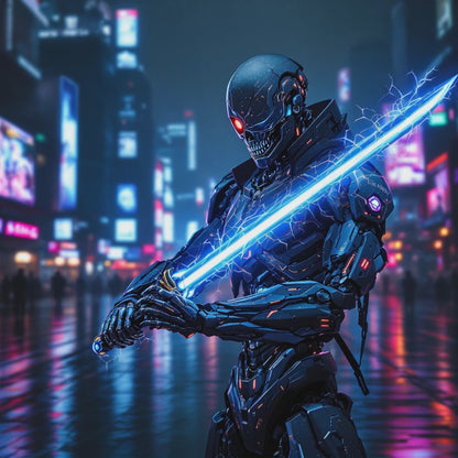Operation Valkyrie T-Shirt | Cyberpunk Robotic Ninja Shirt | Dystopian Warrior Tee | Cyberpunk Pirate