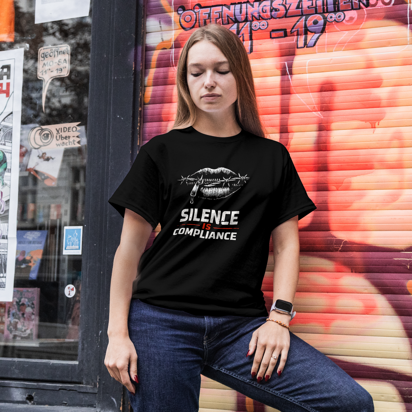 Silence Is Compliance Graphic Tee, Protest Statement, Activist Apparel